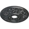Ekena Millwork Valletta Ceiling Medallion (Fits Canopies up to 3 1/2"), Hand-Painted Pewter, 18"OD x 3 1/2"ID x 1"P CM18VLPES - alternate 3